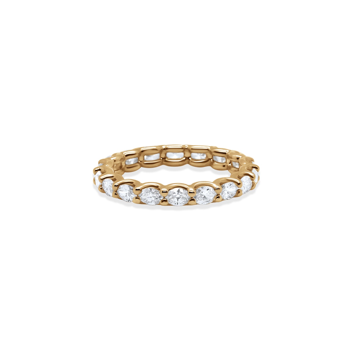 Olena Oval Brilliant Cut Diamond Eternity Band