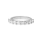 Elara Emerald and Oval East West Alternating Band