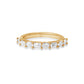 Elara Emerald and Oval East West Alternating Band