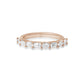 Elara Emerald and Oval East West Alternating Band