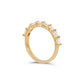 Elara Emerald and Oval East West Alternating Band