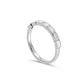 Elena Emerald East West Bezel Set Band