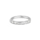 Elena Emerald East West Bezel Set Band