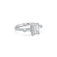 Emerald Cut Three Stone Diamond Engagement Ring