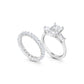 Emerald Cut Three Stone Diamond Engagement Ring
