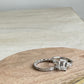 Emerald Cut Diamond East West Bezel Eternity Band