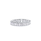Emerald and Oval Diamond Eternity Band