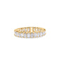 Emerald and Oval Diamond Eternity Band
