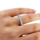 Emerald and Oval Diamond Eternity Band