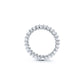 Emerald and Oval Diamond Eternity Band