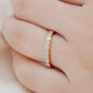 Emerald and Round Diamond Alternating Band