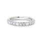 Emerald and Round Diamond Alternating Band