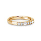 Emerald and Round Diamond Alternating Band