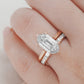 Emerald and Round Diamond Alternating Band