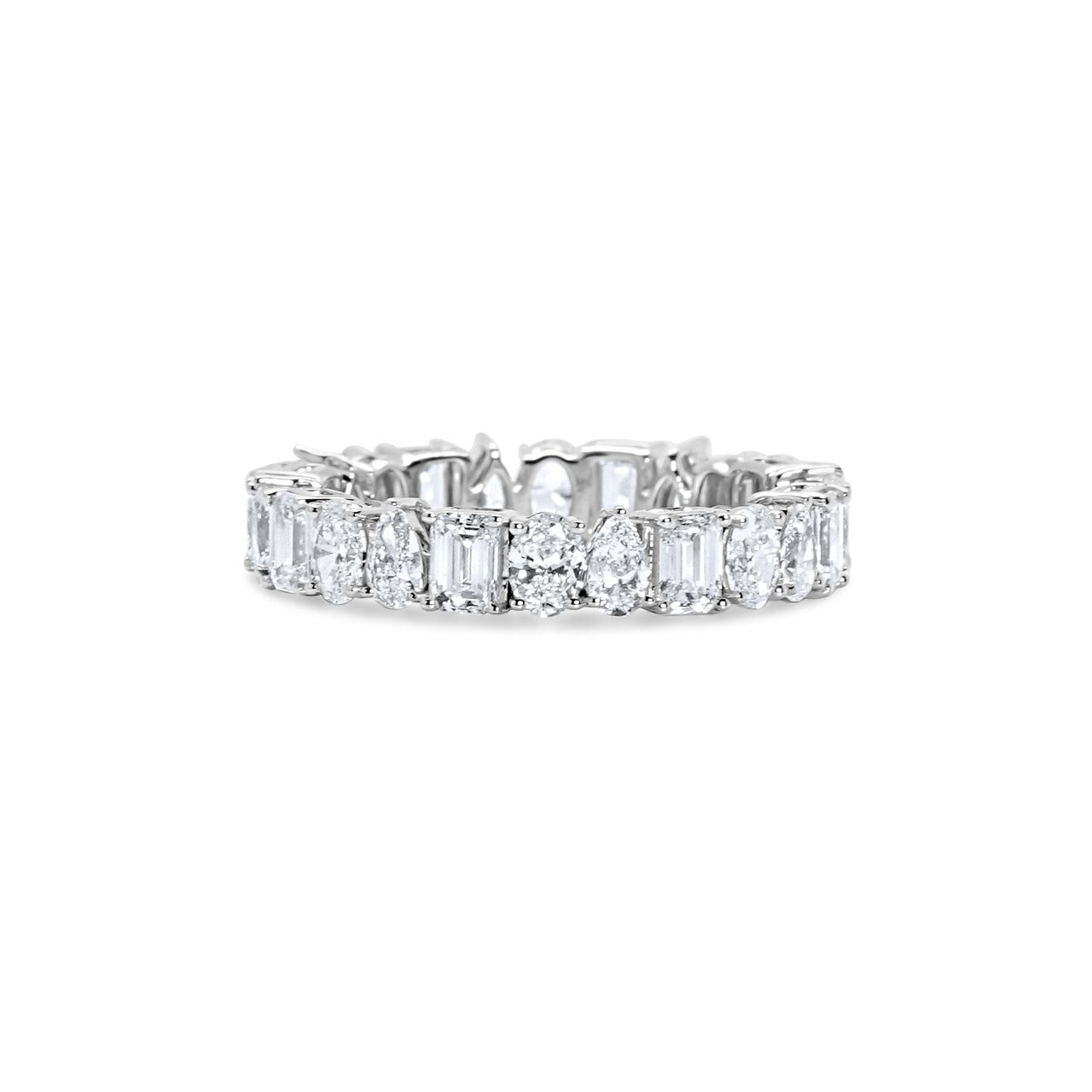 Diamond Eternity Band (Emerald, Pear, Oval)