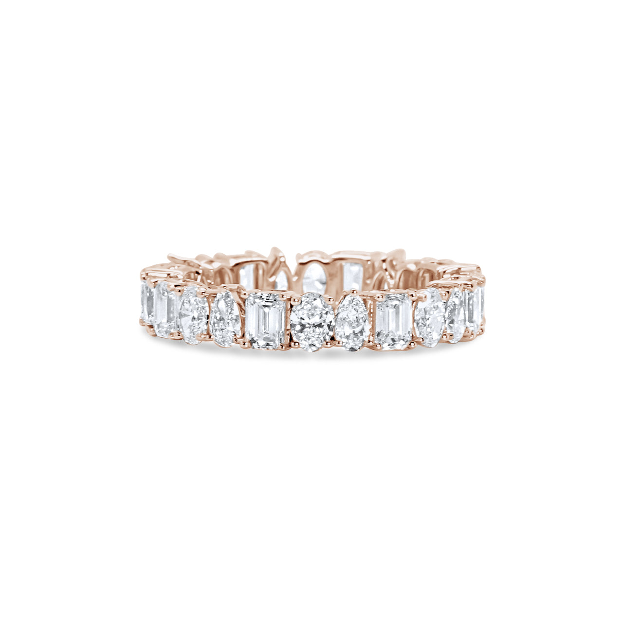 Diamond Eternity Band (Emerald, Pear, Oval)