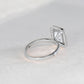 Floating Halo Diamond Engagement Ring