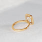 Floating Halo Diamond Engagement Ring