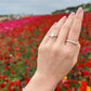 Sasa Rose Diamond Braided Eternity Band