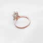 Hexagon Step Cut (Dutch Marquise) Diamond Solitaire Engagement Ring