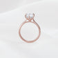 Hexagon Step Cut (Dutch Marquise) Diamond Solitaire Engagement Ring