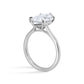 Hexagon Step Cut (Dutch Marquise) Diamond Solitaire Engagement Ring