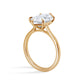 Hexagon Step Cut (Dutch Marquise) Diamond Solitaire Engagement Ring