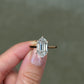 Hexagon Step Cut (Dutch Marquise) Diamond Solitaire Engagement Ring