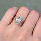 Hexagon Step Cut (Dutch Marquise) Diamond Solitaire Engagement Ring