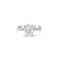 Hidden Halo and Pave Diamond Engagement Ring