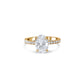 Hidden Halo and Pave Diamond Engagement Ring