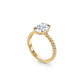 Hidden Halo and Pave Diamond Engagement Ring