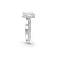 Hidden Halo and Pave Diamond Engagement Ring