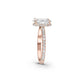Hidden Halo and Pave Diamond Engagement Ring