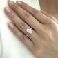 Hidden Halo and Pave Diamond Engagement Ring