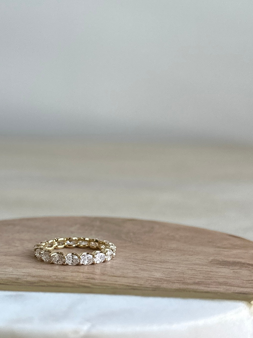 Olena Oval Brilliant Cut Diamond Eternity Band