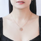 Bloom Spinel and Sapphire Rose Pendant Necklace