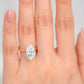 Marquise Diamond Solitaire Compass Prong Engagement Ring