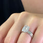 Tapered Double Ridge Engagement Ring