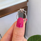 Emerald Cut Three Stone Diamond Engagement Ring