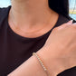Diamond Paperclip Link Bracelet