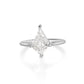 Kite Step Cut Diamond Solitaire Engagement Ring