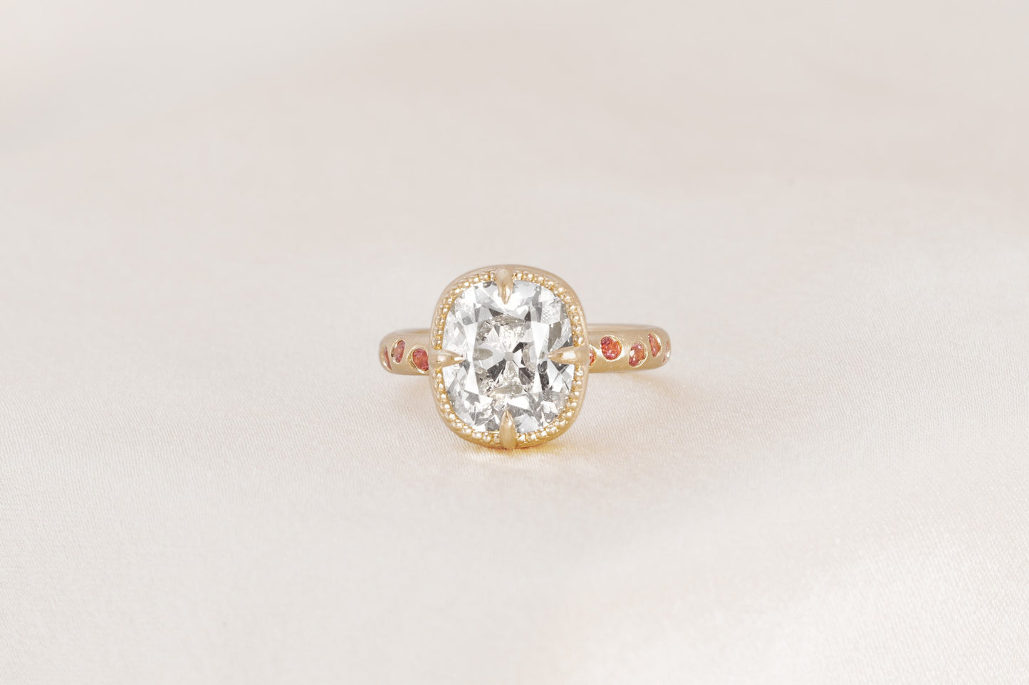 Kora Old Mine Cut Bezel Set Ring