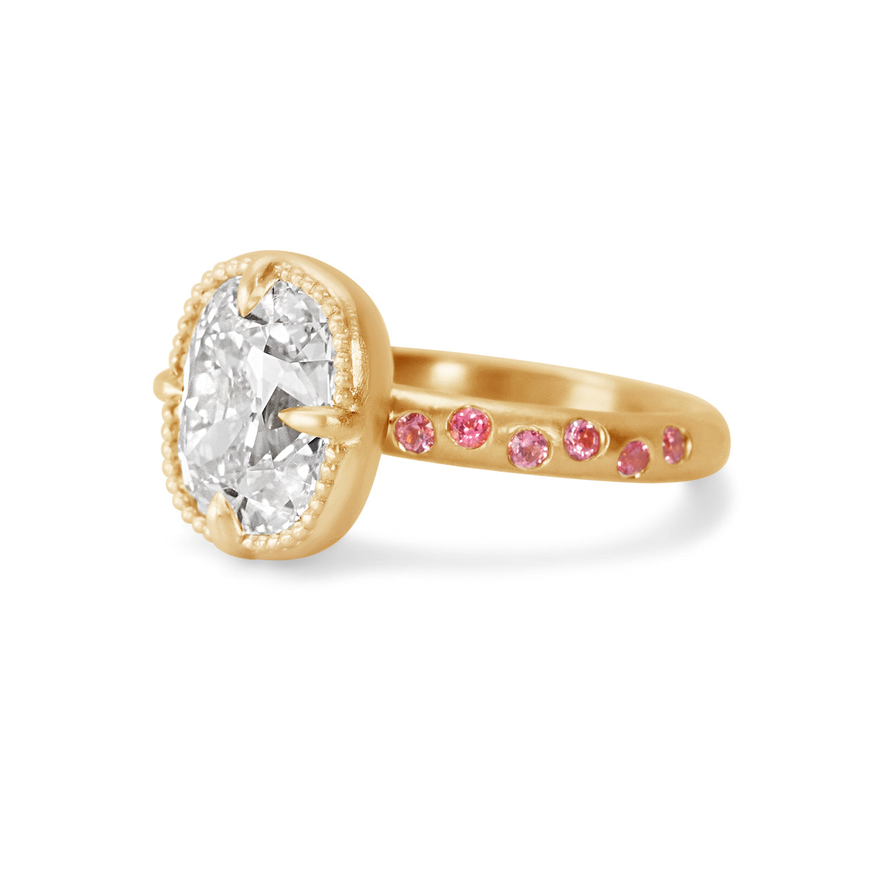 Kora Old Mine Cut Bezel Set Ring