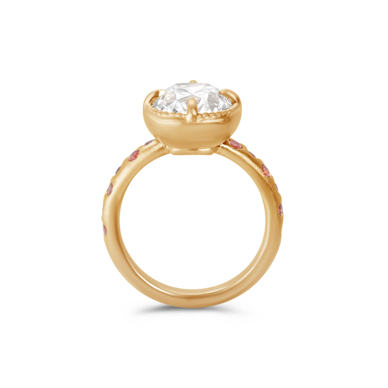 Kora Old Mine Cut Bezel Set Ring