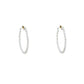 Floating Diamond Inside-Out Hoop Earrings