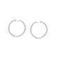 Floating Diamond Inside-Out Hoop Earrings