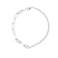 Diamond Paperclip Link Bracelet