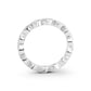 Marquise Lab Diamond Eternity Bezel Set Band (Milgrain)