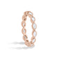 Marquise Lab Diamond Eternity Bezel Set Band (Milgrain)